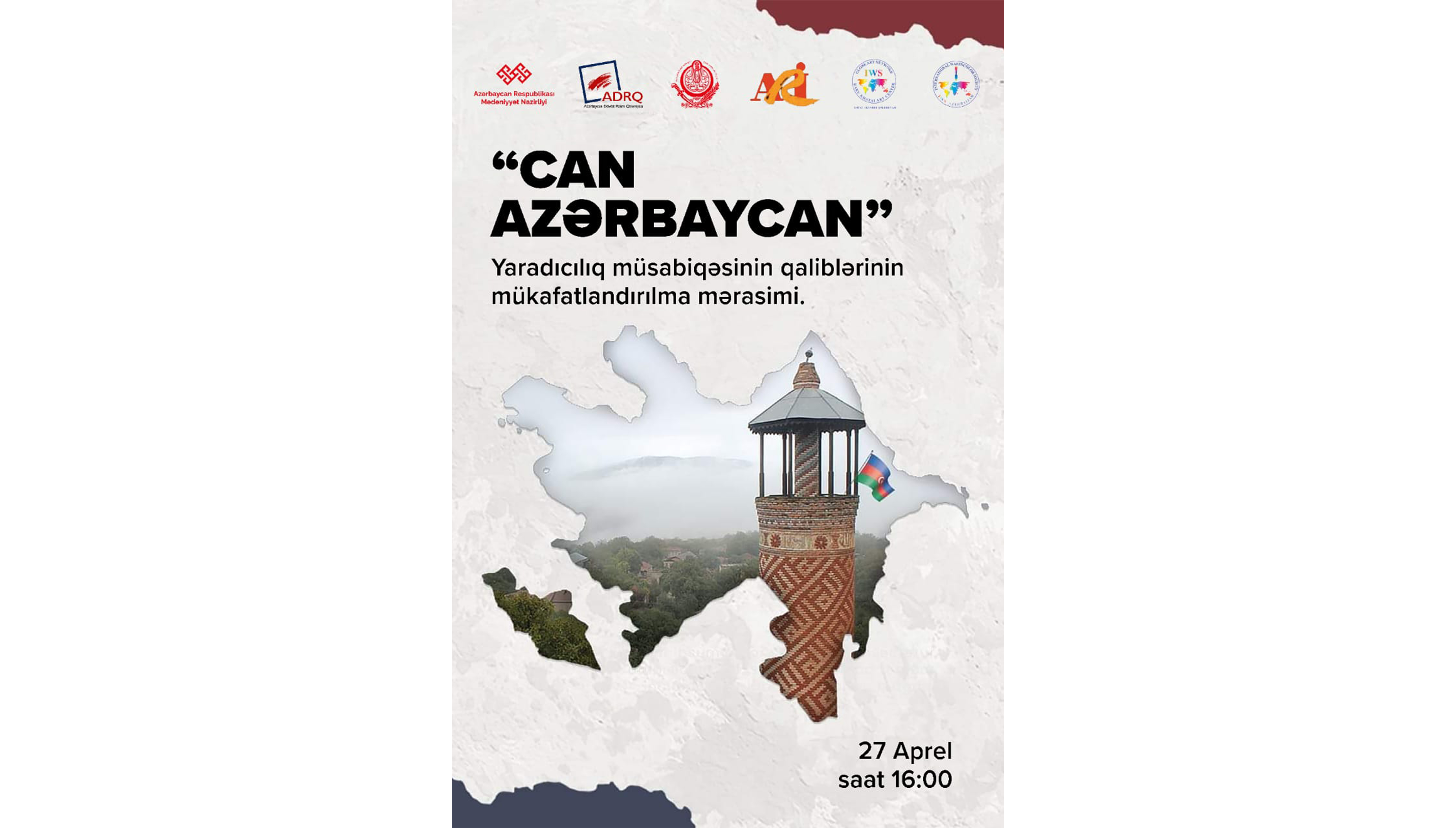 “Can Azərbaycan” yaradıclıq müsabiqəsinin qaliblərinin mükafatlandırılma mərasimi keçiriləcək