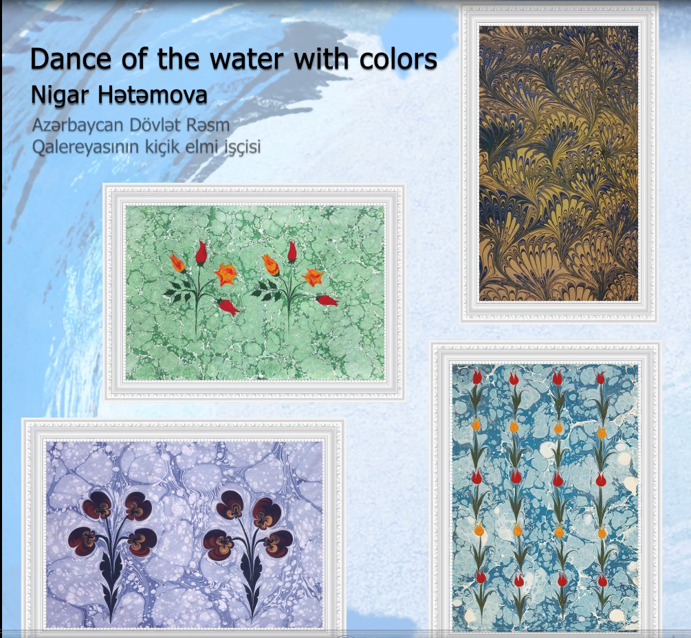 Dance of the water with colors