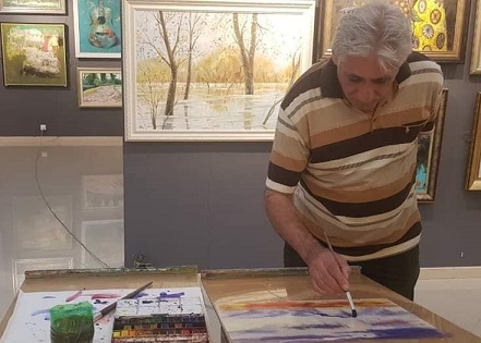 The next event within the framework of the I Baku International Watercolor Festival "Waves of the Caspian Sea" - a master class by artist Fakhraddin Gahramanli took place.